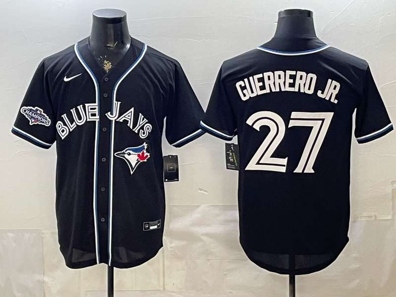 Men 2026 Toronto Blue Jays #27 Guerrero Jr. black Game Nike MLB Jersey 052701